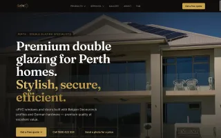 The GaBe Double Glazing homepage, live